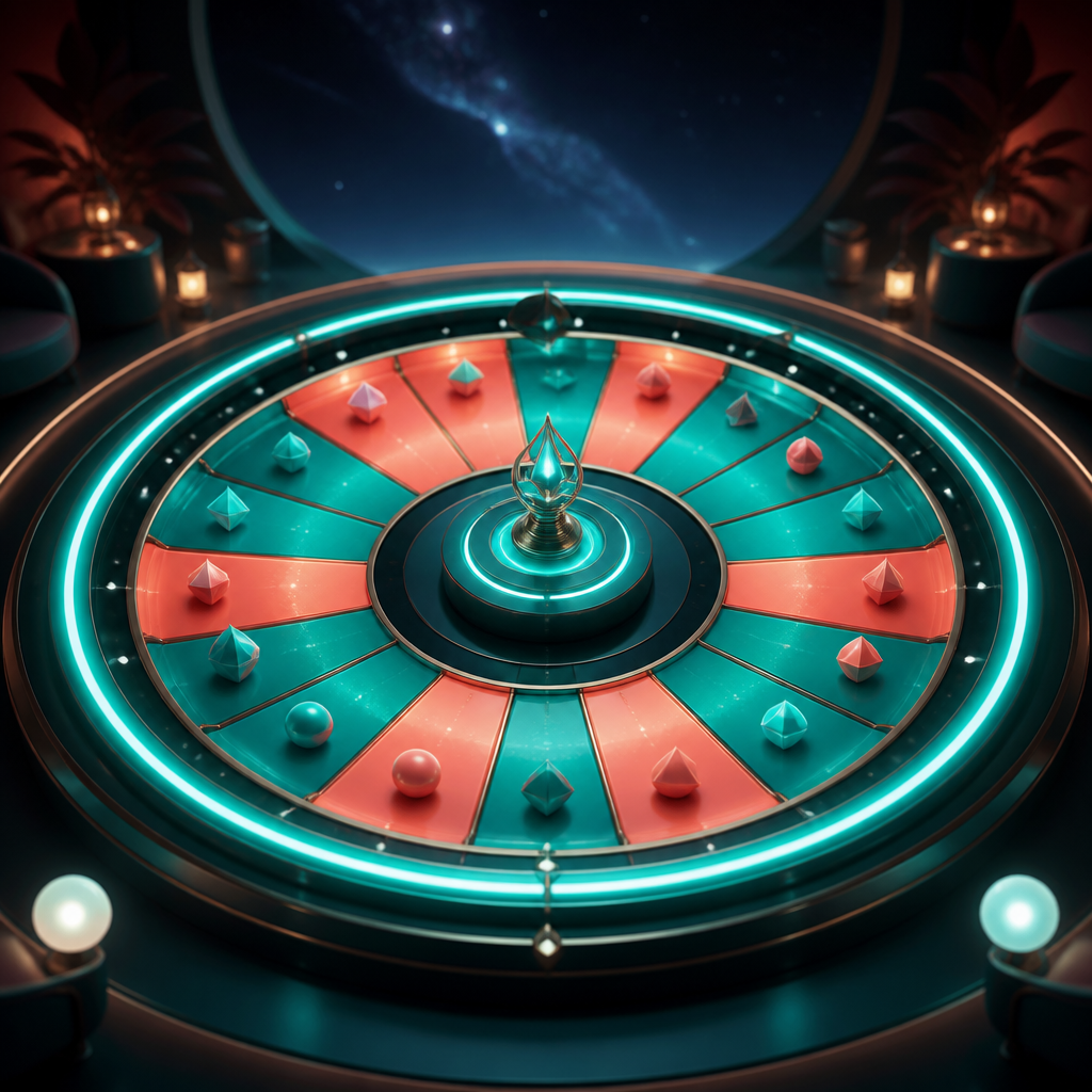 Orbit Wheel social wheel lounge with glowing circular interface